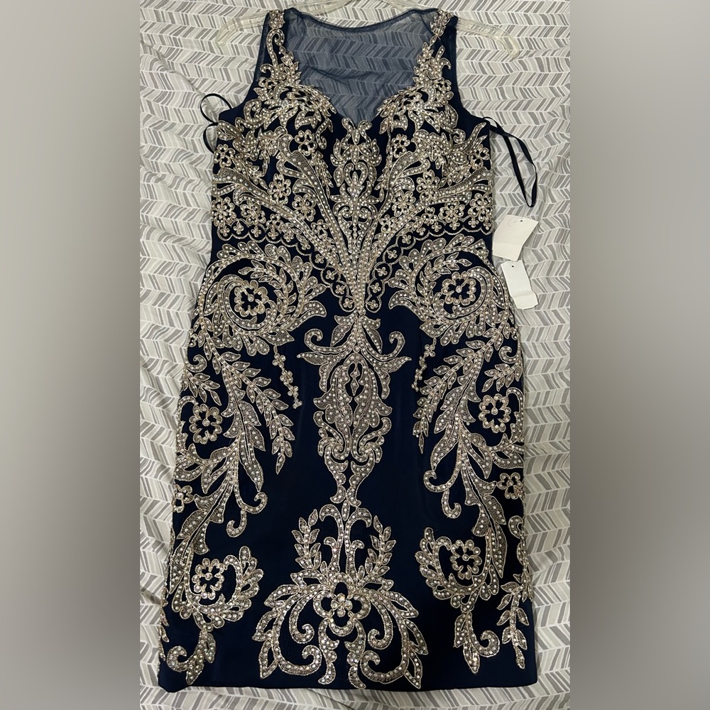 Navy blue homecoming dress